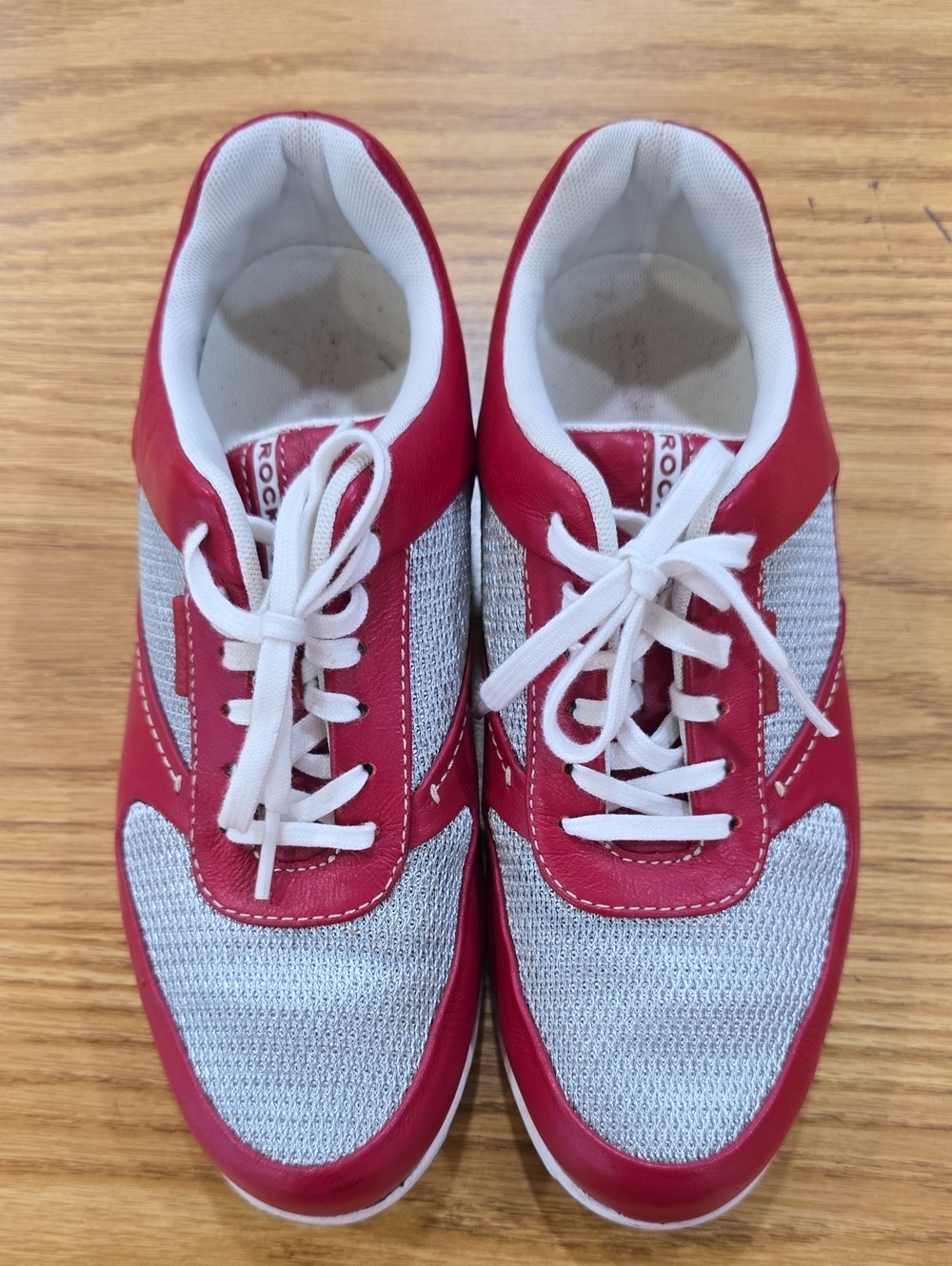 Women's Rockport Red and Gray Casual Sneakers